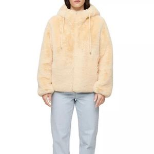 Maje Reversible Faux Fur Jacket